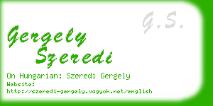 gergely szeredi business card